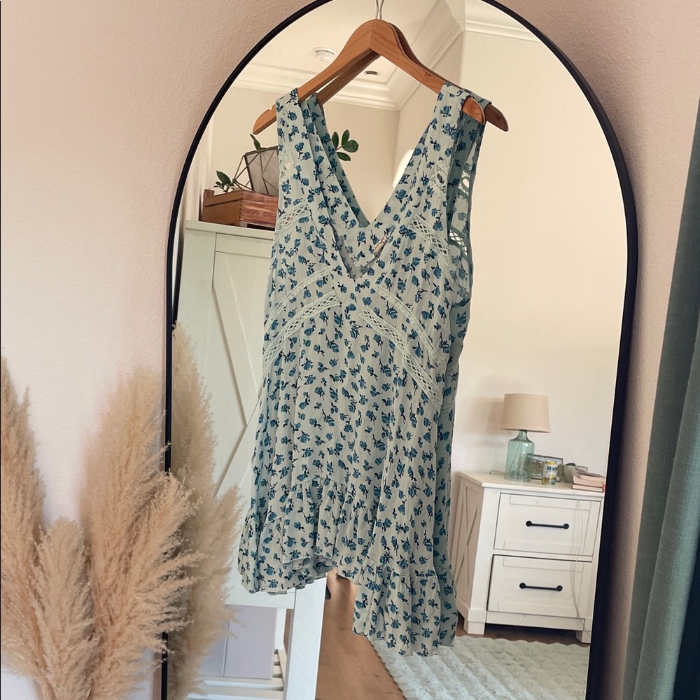 Free People Floral Dress with lace detail